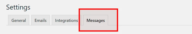 Open Noptin message settings