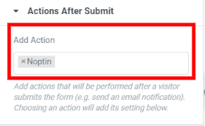 elementor actions after submit
