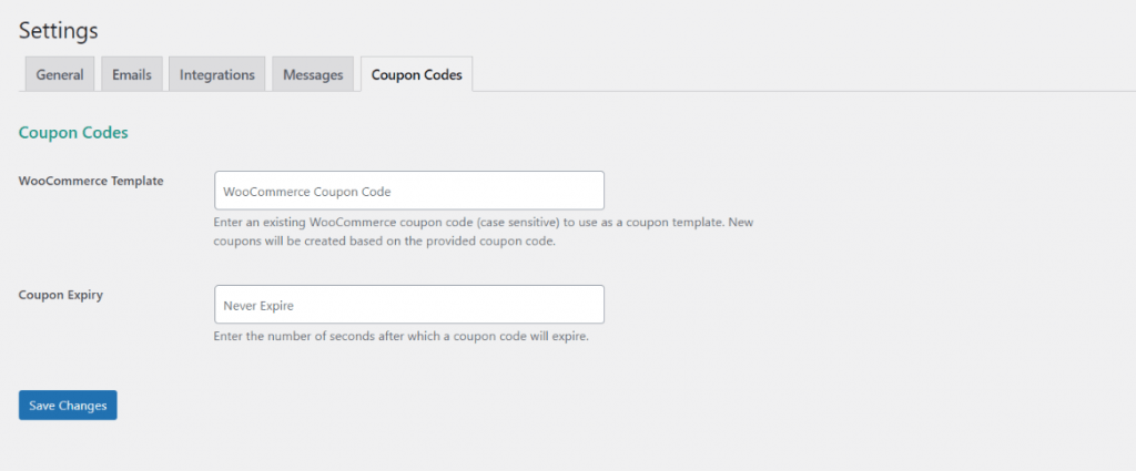 noptin woocommerce coupon code settings