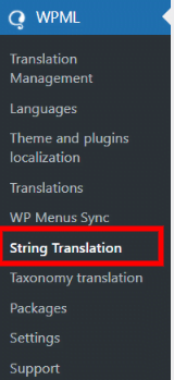 wpml string translation