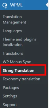 wpml string translation