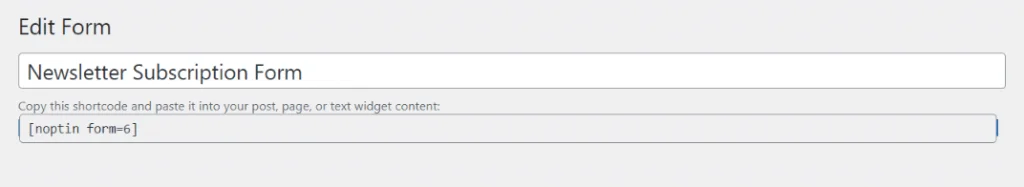 enter form name