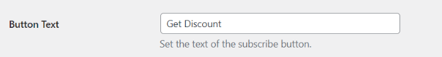 get discount subscribe button text
