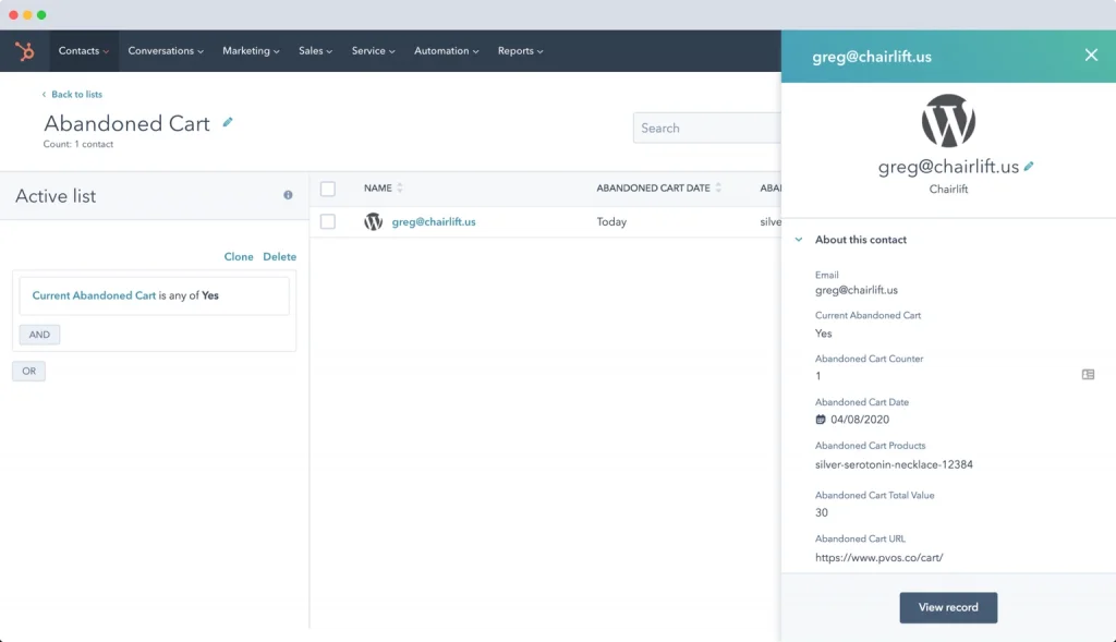 hubspot woocommerce abandoned cart plugins