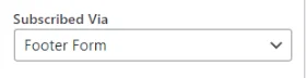 filter recipients subscribed via