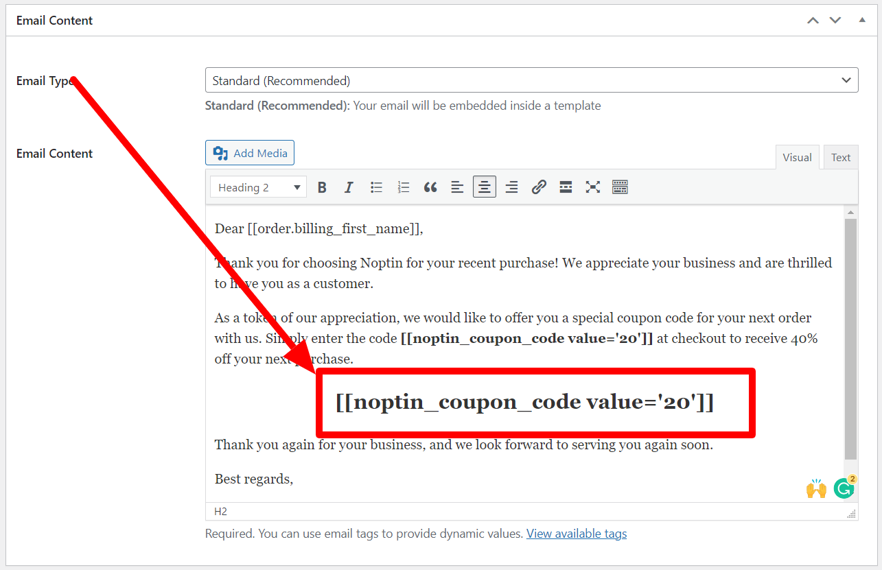How to send nextorder coupon codes (2023 Update)