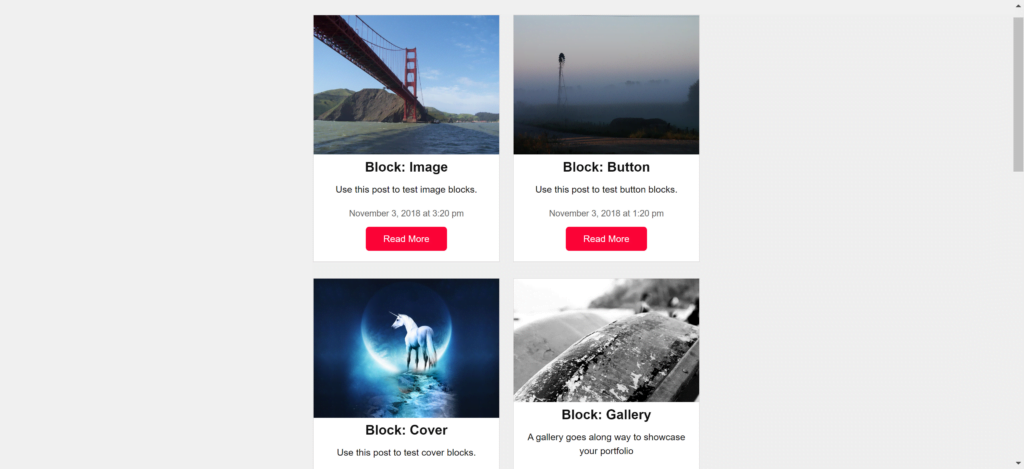 Post digest in a grid