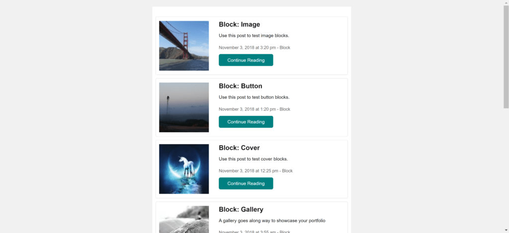 Post digest in a list