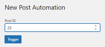 Post automation to manually resend new post notification