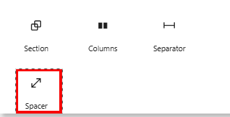 How to add spacer block